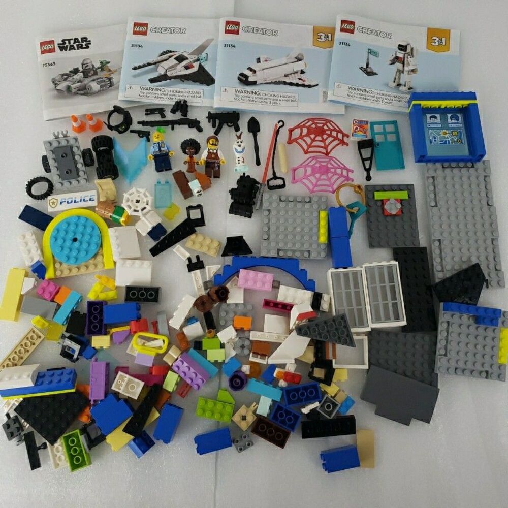 Legos Mixed Lot Minifigures Bricks Creator Police Station